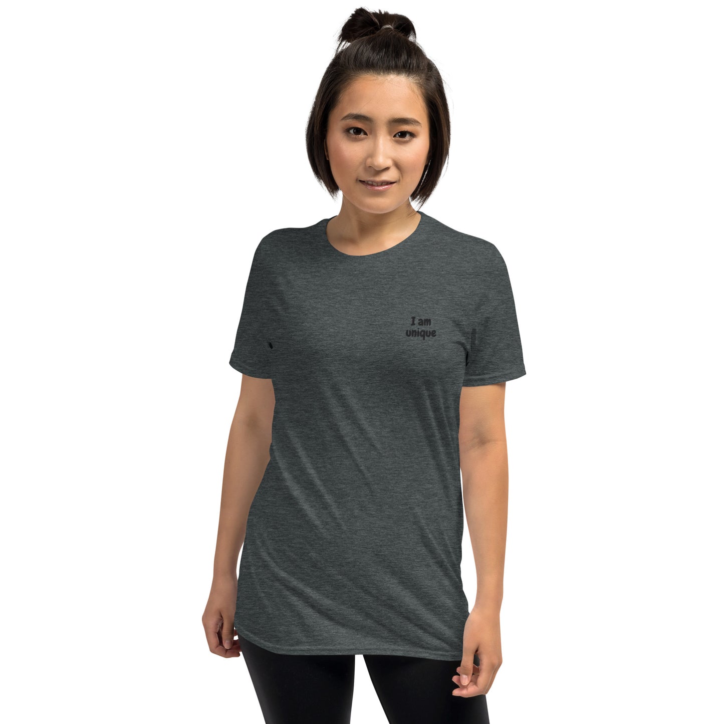 I am unique   Embroidered Short-Sleeve Unisex T-Shirt