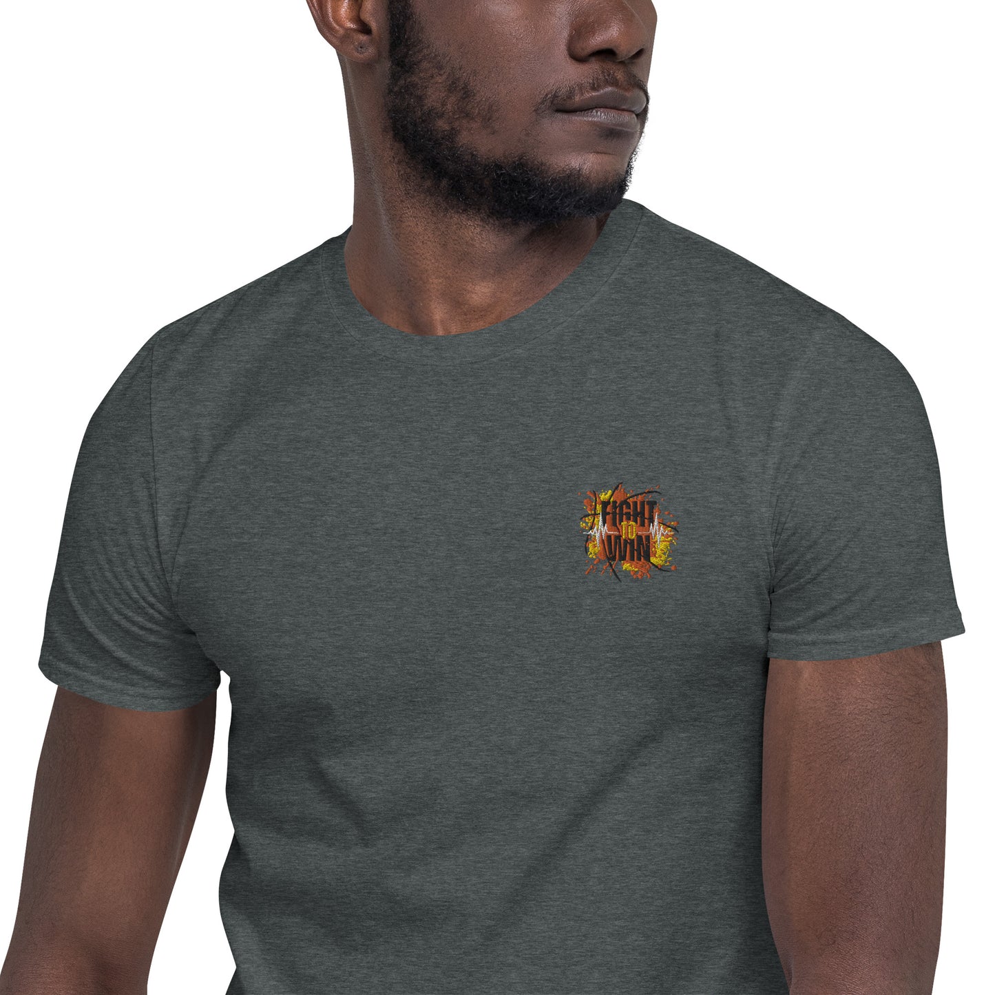 Fight to win  Embroidered Short-Sleeve Unisex T-Shirt