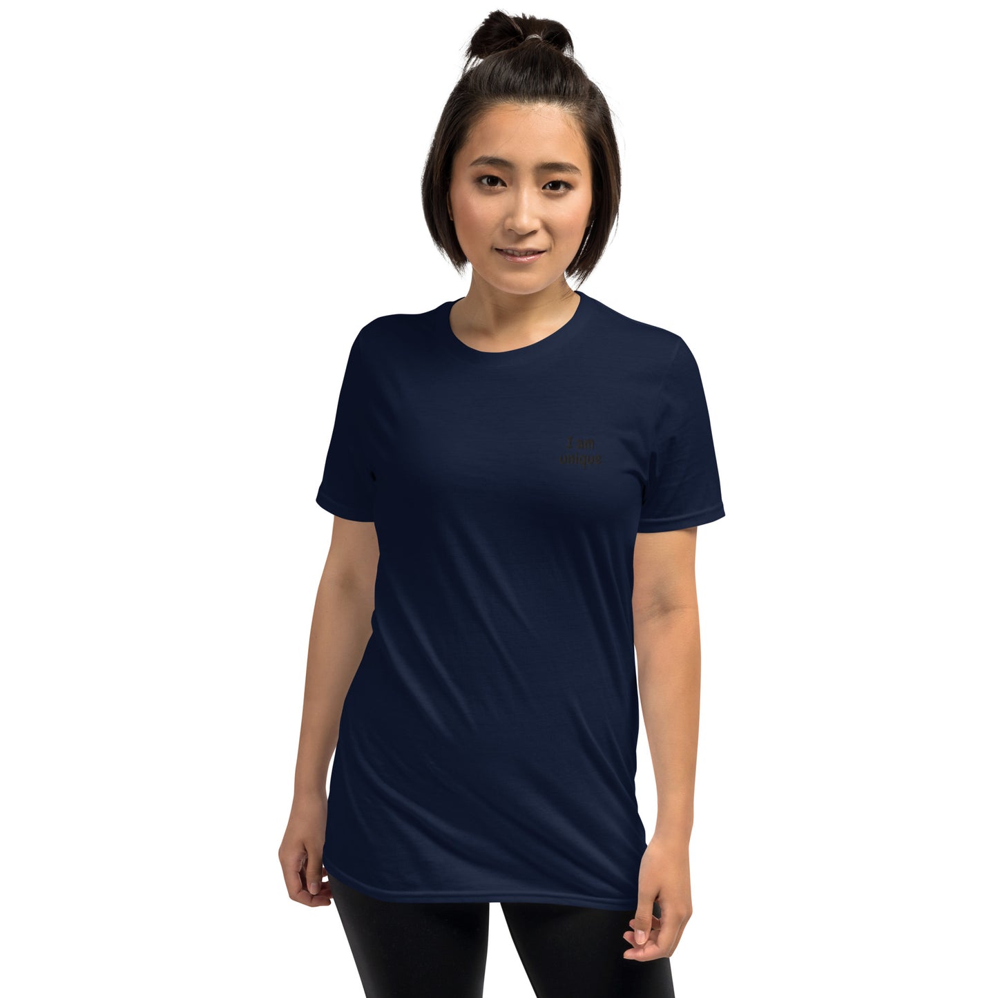 I am unique   Embroidered Short-Sleeve Unisex T-Shirt