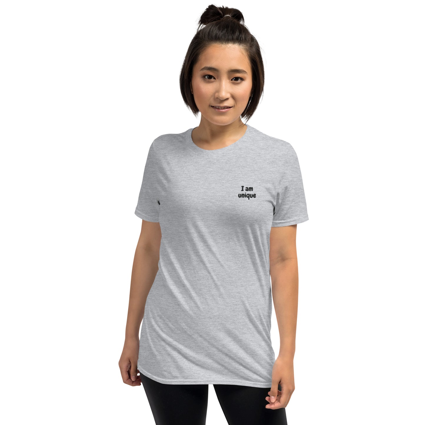 I am unique   Embroidered Short-Sleeve Unisex T-Shirt