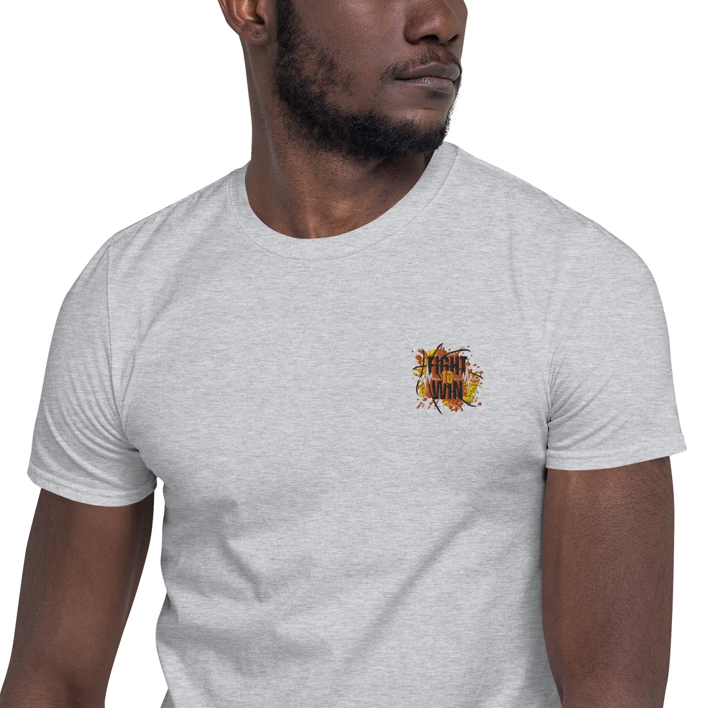 Fight to win  Embroidered Short-Sleeve Unisex T-Shirt