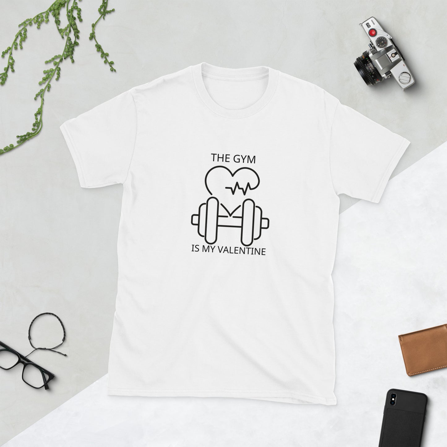 The gym is my valentine   Short-Sleeve Unisex T-Shirt