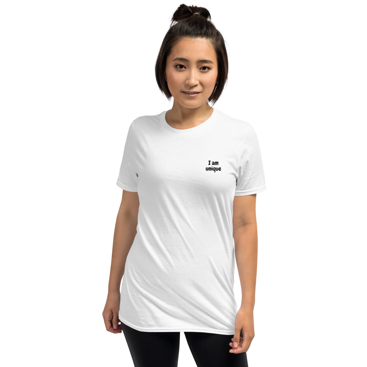 I am unique   Embroidered Short-Sleeve Unisex T-Shirt