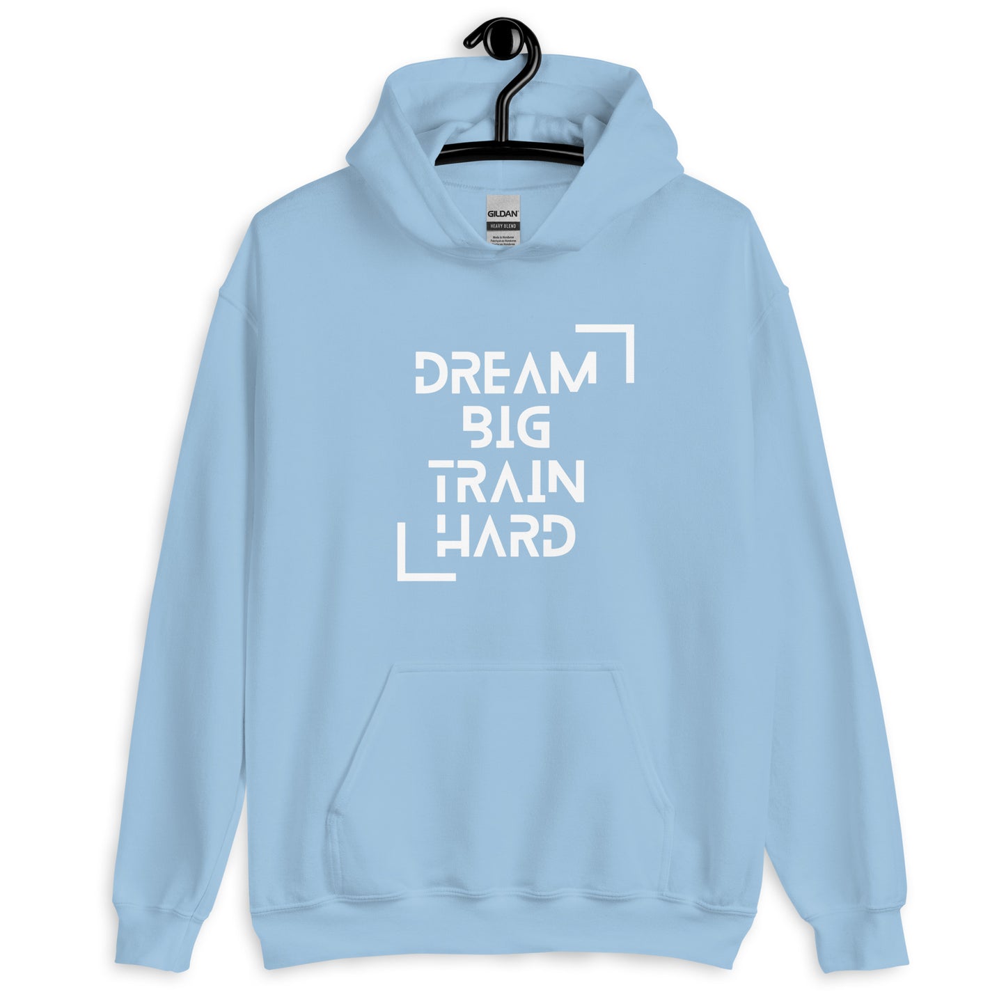 Dream big train hard   Unisex Hoodie