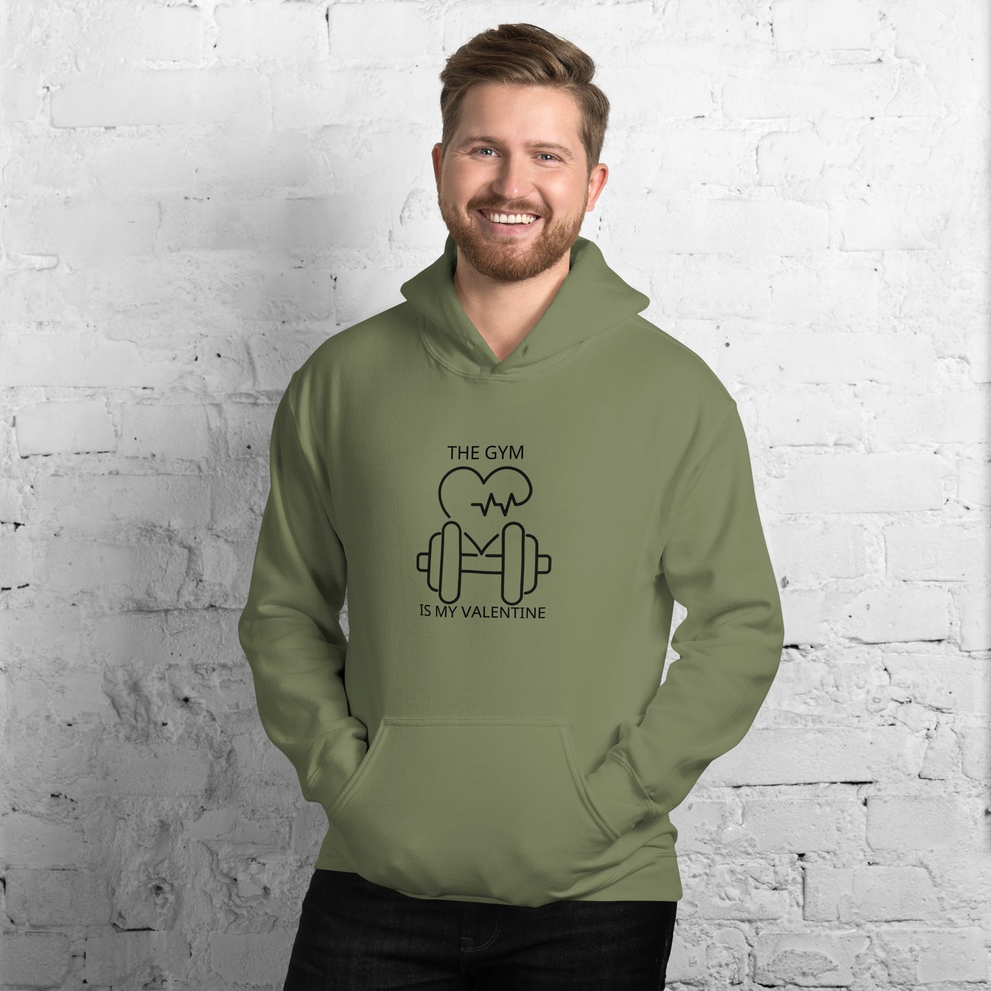 The gym is my valentine   Unisex Hoodie