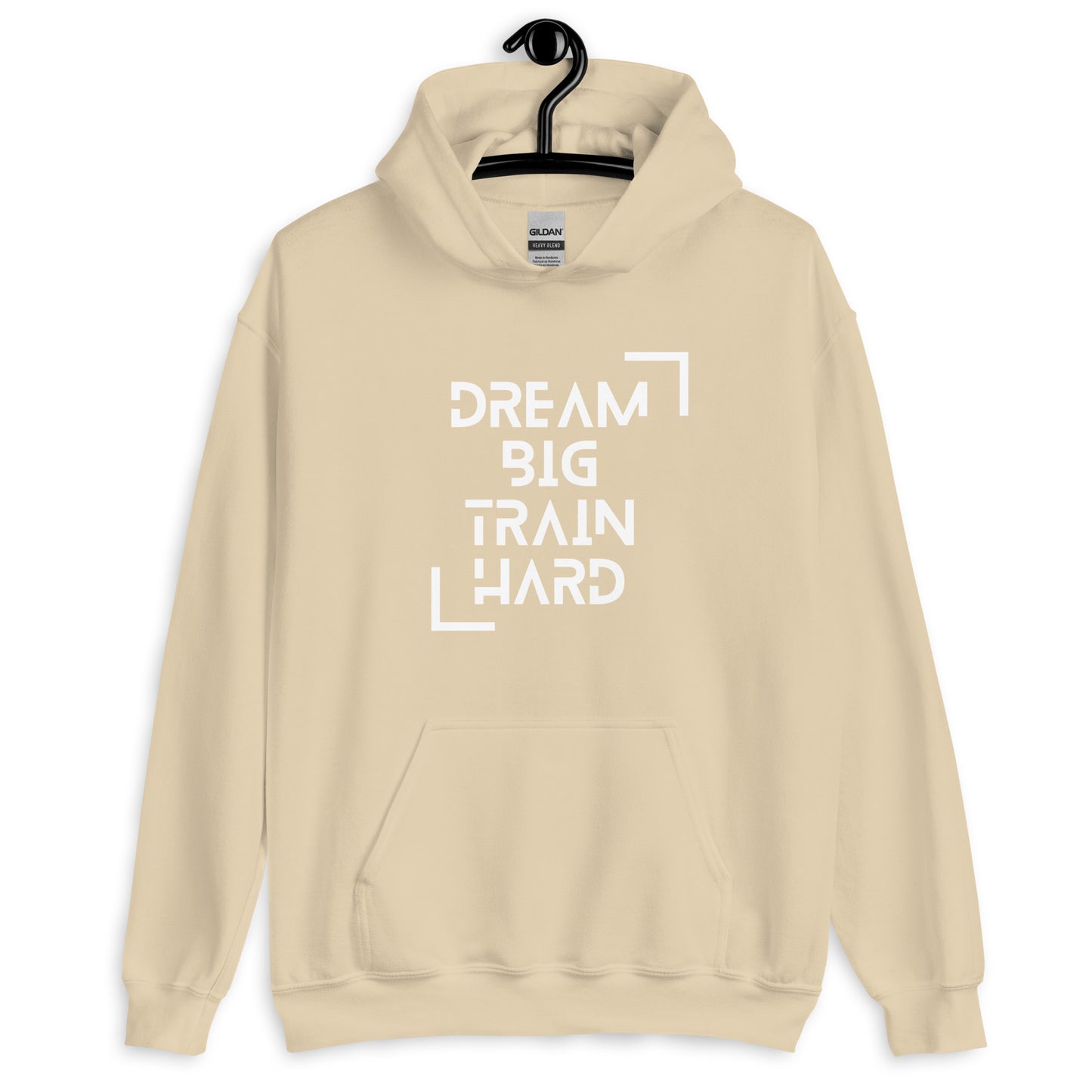 Dream big train hard   Unisex Hoodie