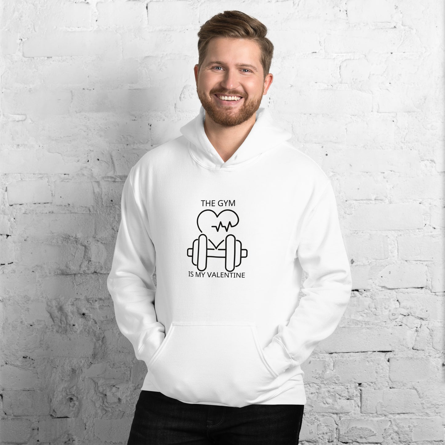 The gym is my valentine   Unisex Hoodie