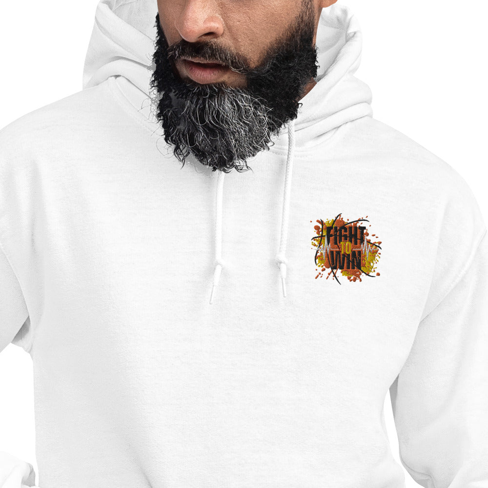 Fight to win   Embroidered Unisex Hoodie